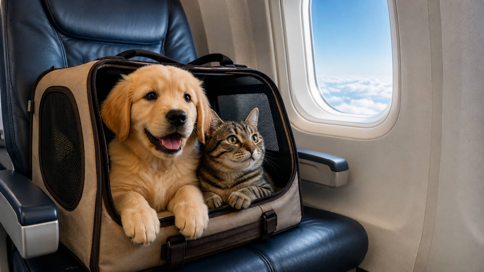 Pets travelling by airplane