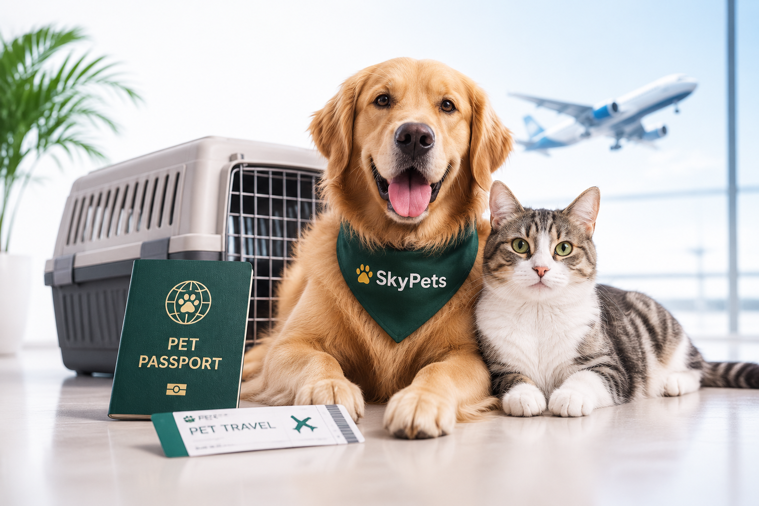 Pets prepared for a safe journey with SkyPets Travel